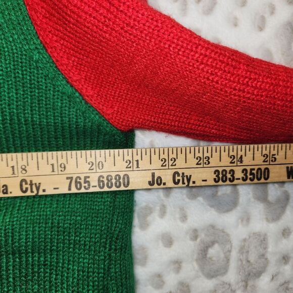 "All the Jingle Ladies" Light Up Christmas Sweater Sequin Bling MEDIUM - Picture 5 of 6